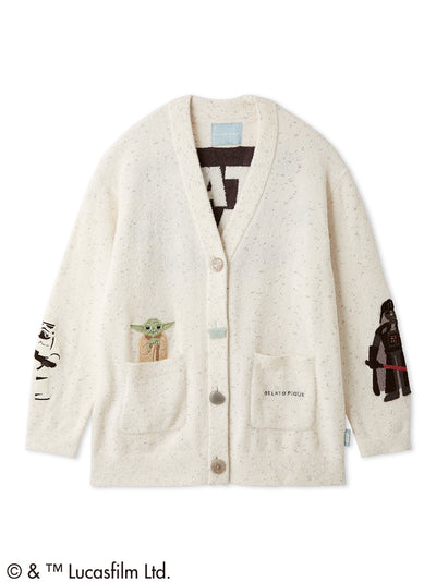 [Pre-order]【STAR WARS】Unisex Smoothie Character Patch Cardigan gelato pique