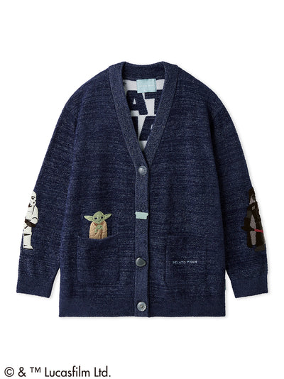 [Pre-order]【STAR WARS】Unisex Smoothie Character Patch Cardigan gelato pique