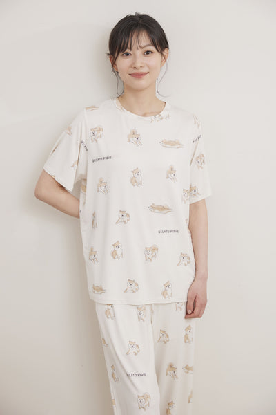 Shiba Inu Women's Sleepwear Tops gelato pique