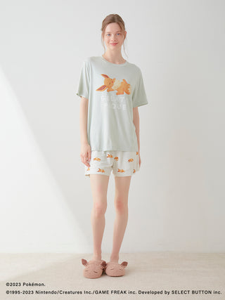 [Pokémon Sleep] Cool Touch Printed T-Shirt & Shorts Set