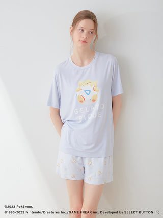 [Pokémon Sleep] Cool Touch Printed T-Shirt & Shorts Set