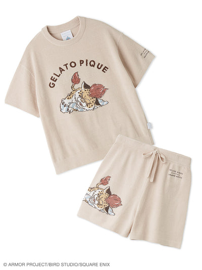 [DRAGON QUEST] [Women’s] Jacquard Short-Sleeve Pullover & Shorts Set gelato pique