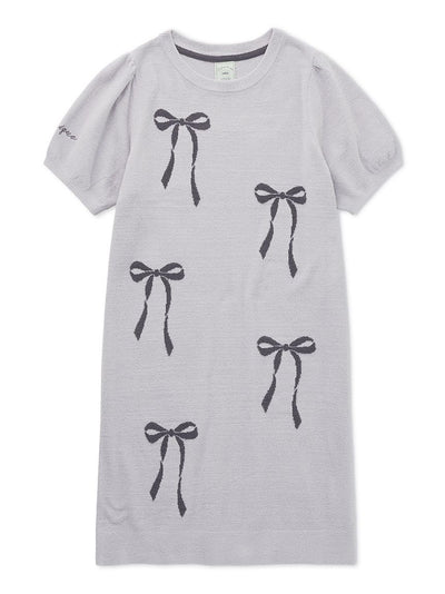 Ribbon Jacquard Lounge Dress gelato pique