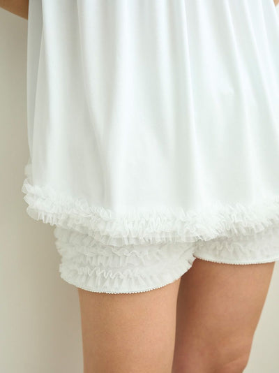 Tulle Shorts gelato pique