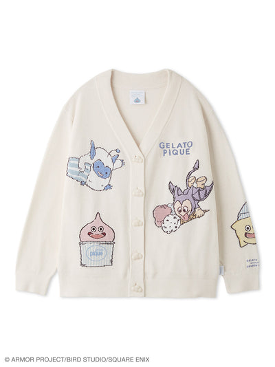 [DRAGON QUEST] [Unisex] Jacquard Cardigan gelato pique