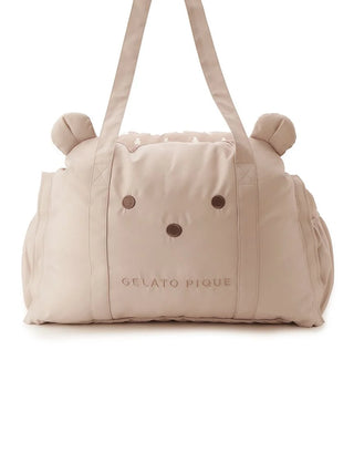 CAT＆DOG Bear Motif Mobile Pet Carrier in Beige, Premium Pet Accessories for fur dog and cats at Gelato Pique USA