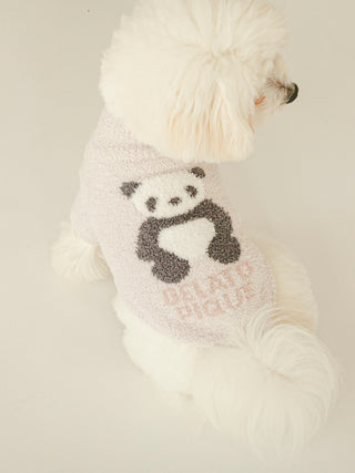 CAT&DOG Baby Moco Panda High Neck Pet Clothes in Pbeg, Premium Luxury Pet Apparel, Pet Clothes at Gelato Pique USA