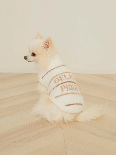 [CAT&DOG] Baby Moco High Neck Striped Pet Clothes gelato pique