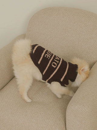 [CAT&DOG] Baby Moco High Neck Striped Pet Clothes