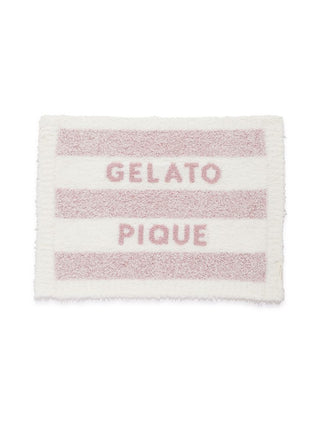 [CAT&DOG] Gelato Melange 2 Border Pet Blanket in pink, Premium Luxury Pet Apparel, Pet Clothes at Gelato Pique USA.