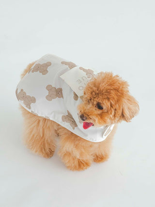 CAT&DOG Pet Rain Poncho in BROWN, Premium Luxury Pet Apparel, Pet Clothes at Gelato Pique USA.