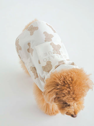 CAT&DOG Pet Rain Poncho in BROWN, Premium Luxury Pet Apparel, Pet Clothes at Gelato Pique USA.