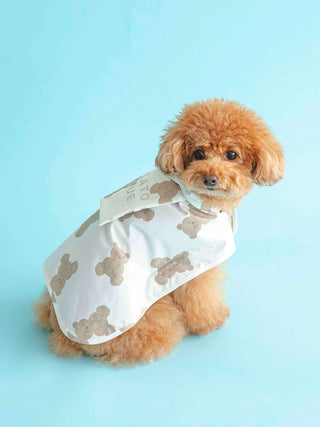 CAT&DOG Pet Rain Poncho in BROWN, Premium Luxury Pet Apparel, Pet Clothes at Gelato Pique USA.