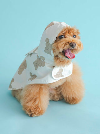 CAT&DOG Pet Rain Poncho in BROWN, Premium Luxury Pet Apparel, Pet Clothes at Gelato Pique USA.