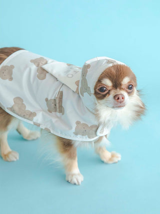 CAT&DOG Pet Rain Poncho in BROWN, Premium Luxury Pet Apparel, Pet Clothes at Gelato Pique USA.