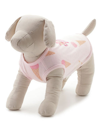 CAT&DOG Ice Pattern COOL Pet Clothes in PINK, Premium Luxury Pet Apparel, Pet Clothes at Gelato Pique USA.