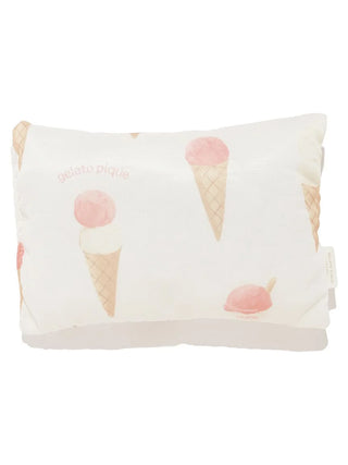 CAT&DOG Ice Pattern COOL Pet Bed Size M with pastel ice cream cone design for pet comfort and home decor style.