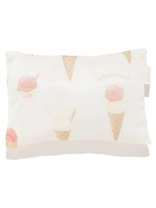 CAT&DOG Ice Pattern COOL Pet Bed Size M with ice cream cone design in pastel colors