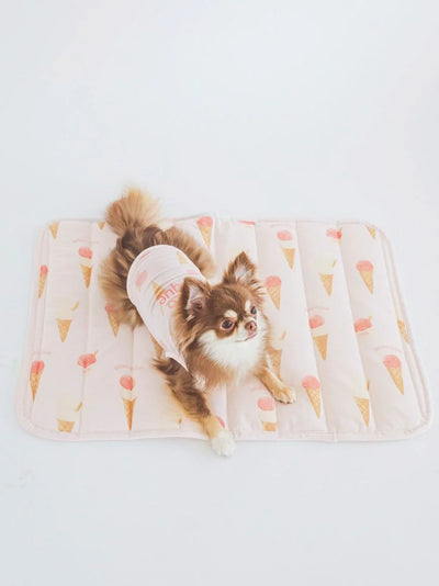 CAT&DOG Ice Cream Motif Cooling Mat gelato pique