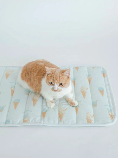 CAT&DOG Ice Cream Motif Cooling Mat gelato pique