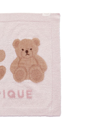 CAT&DOG Soft Bear-Themed Plush Pet Blanket in PINK, Premium Pet Accessories for fur dog and cats at Gelato Pique USA.