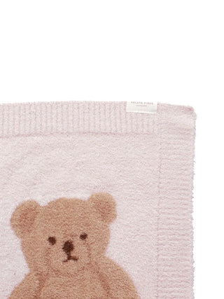 CAT&DOG Soft Bear-Themed Plush Pet Blanket in PINK, Premium Pet Accessories for fur dog and cats at Gelato Pique USA.