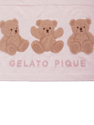 CAT&DOG Soft Bear-Themed Plush Pet Blanket in PINK, Premium Pet Accessories for fur dog and cats at Gelato Pique USA.