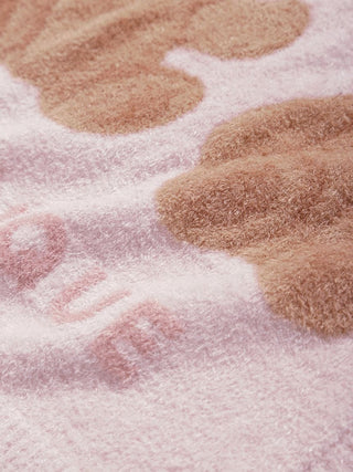 CAT&DOG Soft Bear-Themed Plush Pet Blanket in PINK, Premium Pet Accessories for fur dog and cats at Gelato Pique USA.