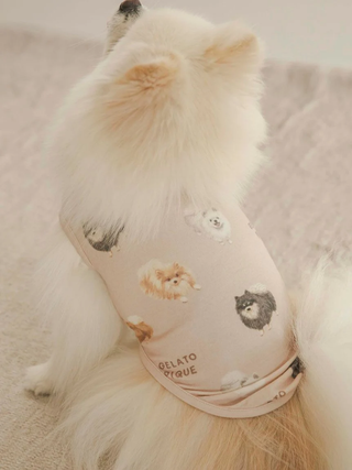 CAT&DOG Pomeranian Print Pullover