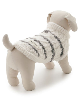 CAT&DOG Baby Moco Aran Pet Clothes in Ivory, Premium Luxury Pet Apparel, Pet Clothes at Gelato Pique USA