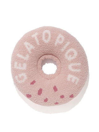 Alt Tag: Cozy pink Gelato Pique CAT & DOG baby moco donut pet neck pillow, premium loungewear accessory for pets.