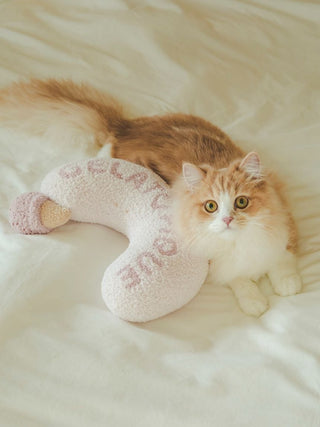 Premium baby moco ice motif pet pillow in soft pink, featured with a cat, ideal for loungewear and sleepwear. Available at Gelato Pique USA.