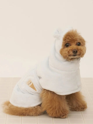 CAT&DOG Polar Bear Ice Motif Microfiber Gown