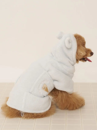 CAT&DOG Polar Bear Ice Motif Microfiber Gown