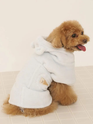 CAT&DOG Polar Bear Ice Motif Microfiber Gown