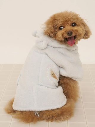 CAT&DOG Polar Bear Ice Motif Microfiber Gown