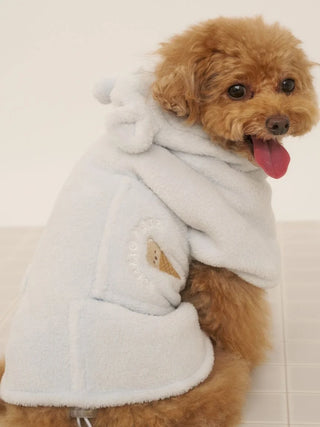 CAT&DOG Polar Bear Ice Motif Microfiber Gown