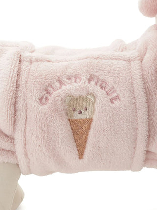 CAT&DOG Polar Bear Ice Motif Microfiber Gown