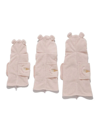 CAT&DOG Polar Bear Ice Motif Microfiber Gown