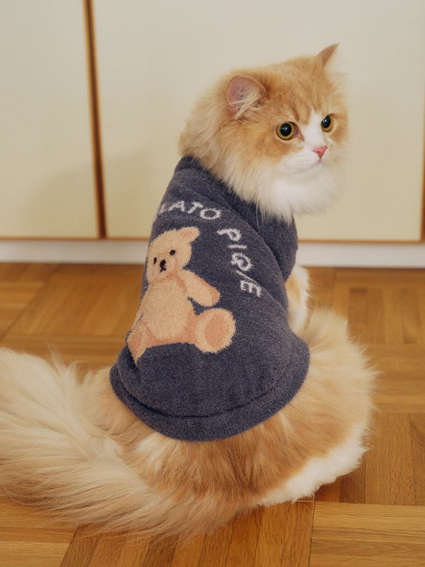 CAT&DOG Smoothie Bear Jacquard Pullover