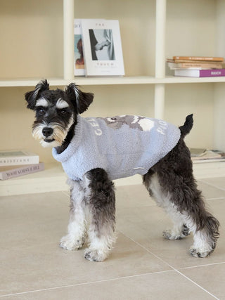 [CAT&DOG] Baby Moco Schnauzer Jacquard Pet Pullover