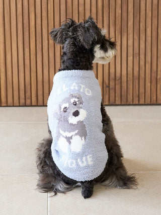 [CAT&DOG] Baby Moco Schnauzer Jacquard Pet Pullover
