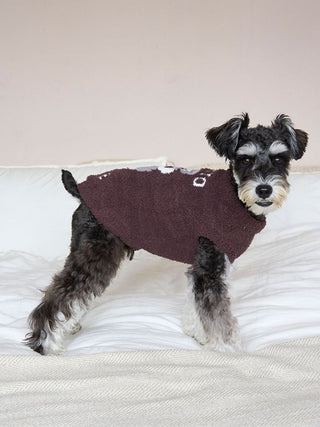 [CAT&DOG] Baby Moco Schnauzer Jacquard Pet Pullover