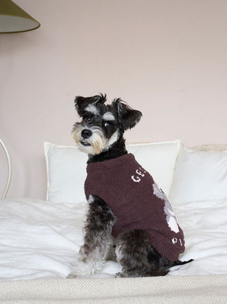 [CAT&DOG] Baby Moco Schnauzer Jacquard Pet Pullover