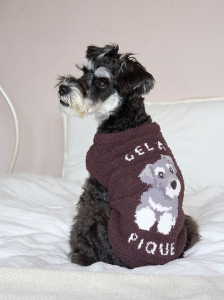 [CAT&DOG] Baby Moco Schnauzer Jacquard Pet Pullover