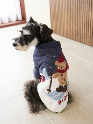 [HOLIDAY][CAT&DOG] Skiing Bear Jacquard Pet Pullover