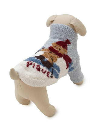 [HOLIDAY][CAT&DOG] Skiing Bear Jacquard Pet Pullover