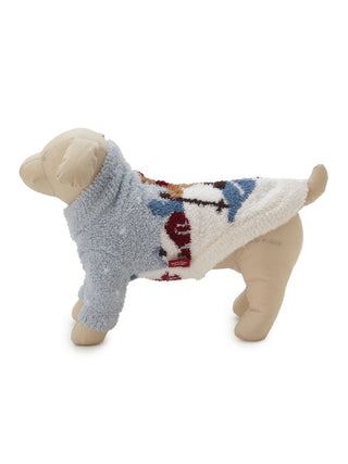 [HOLIDAY][CAT&DOG] Skiing Bear Jacquard Pet Pullover