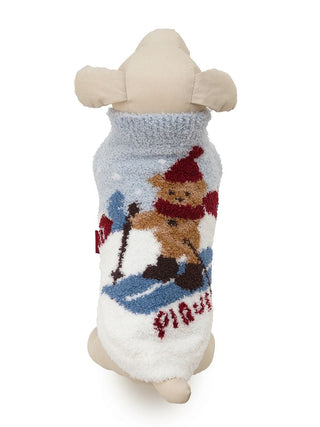 [HOLIDAY][CAT&DOG] Skiing Bear Jacquard Pet Pullover