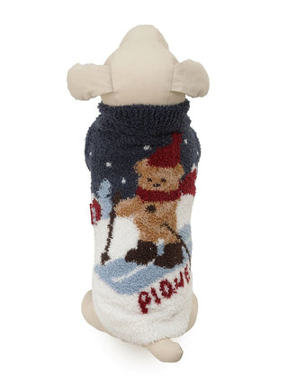 [HOLIDAY][CAT&DOG] Skiing Bear Jacquard Pet Pullover